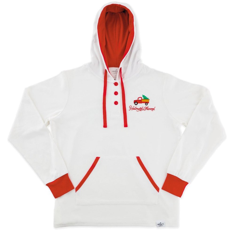 New! This Is My Hallmark Movie Watching Hoodie Embroidered Pullover